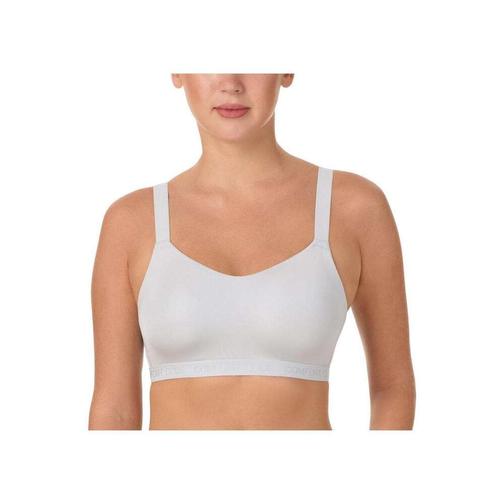Comfort Code Women's Signature Smooth Wireless Bra Ice Gray -